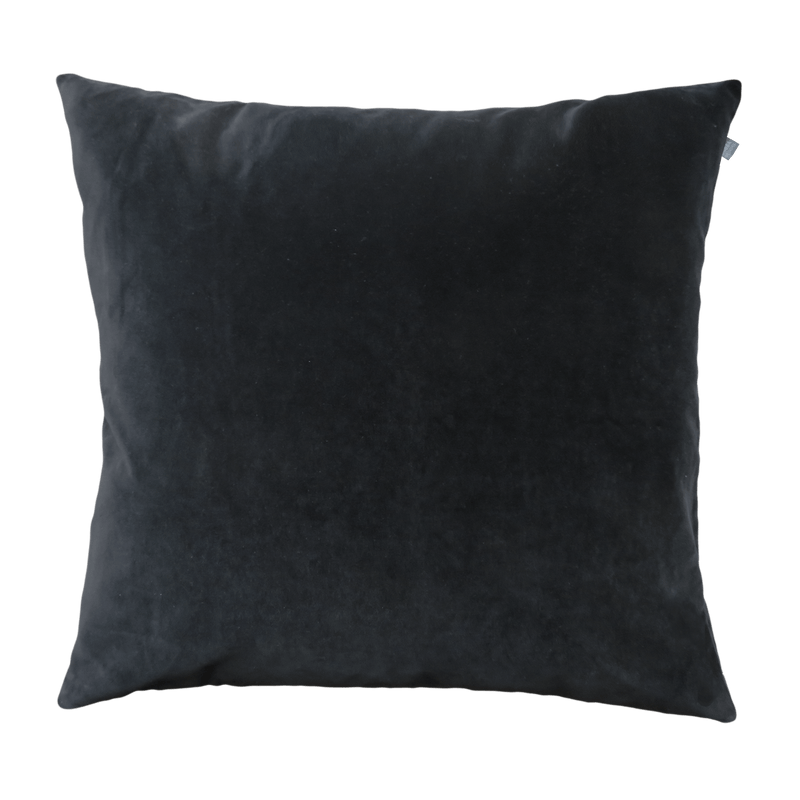 Large Velvet Cushion - Black