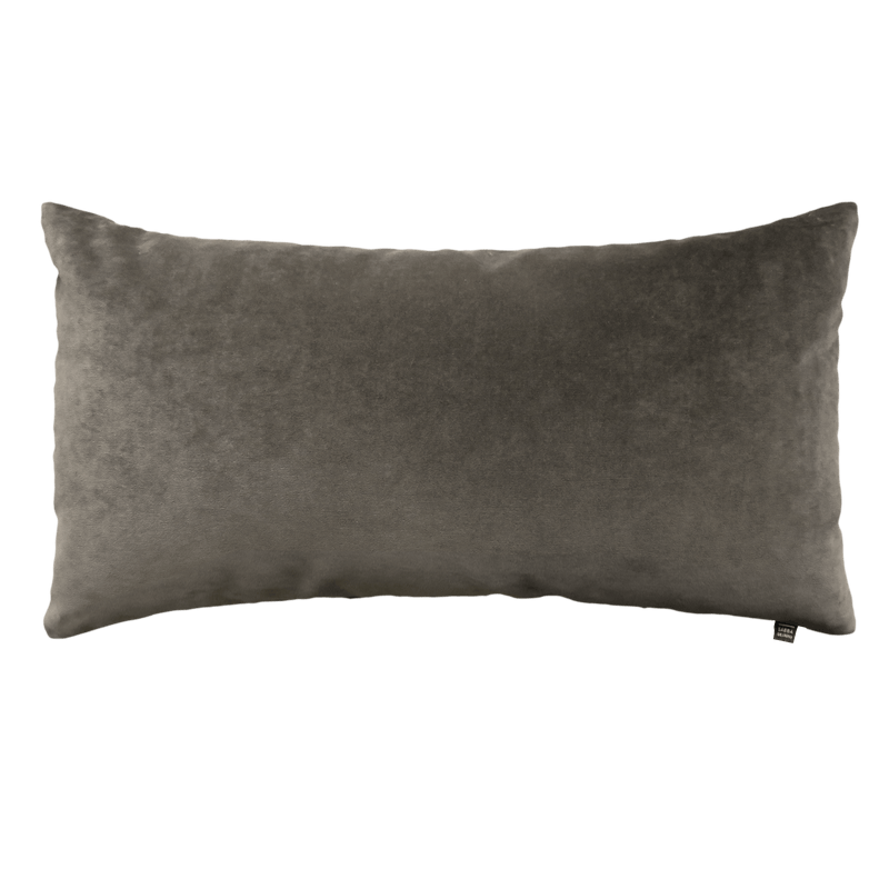 Cuscino grande in velluto - Taupe